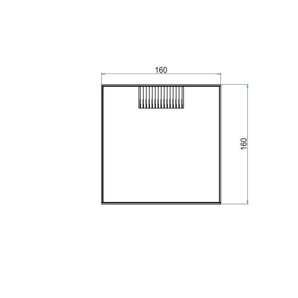 Produktbild UBD 160 158  -  Unterflur-Bodendose UBD 160 inkl. belegtem Deckel aus Chromstahl, geschliffen, und 1 Bürstenauslass